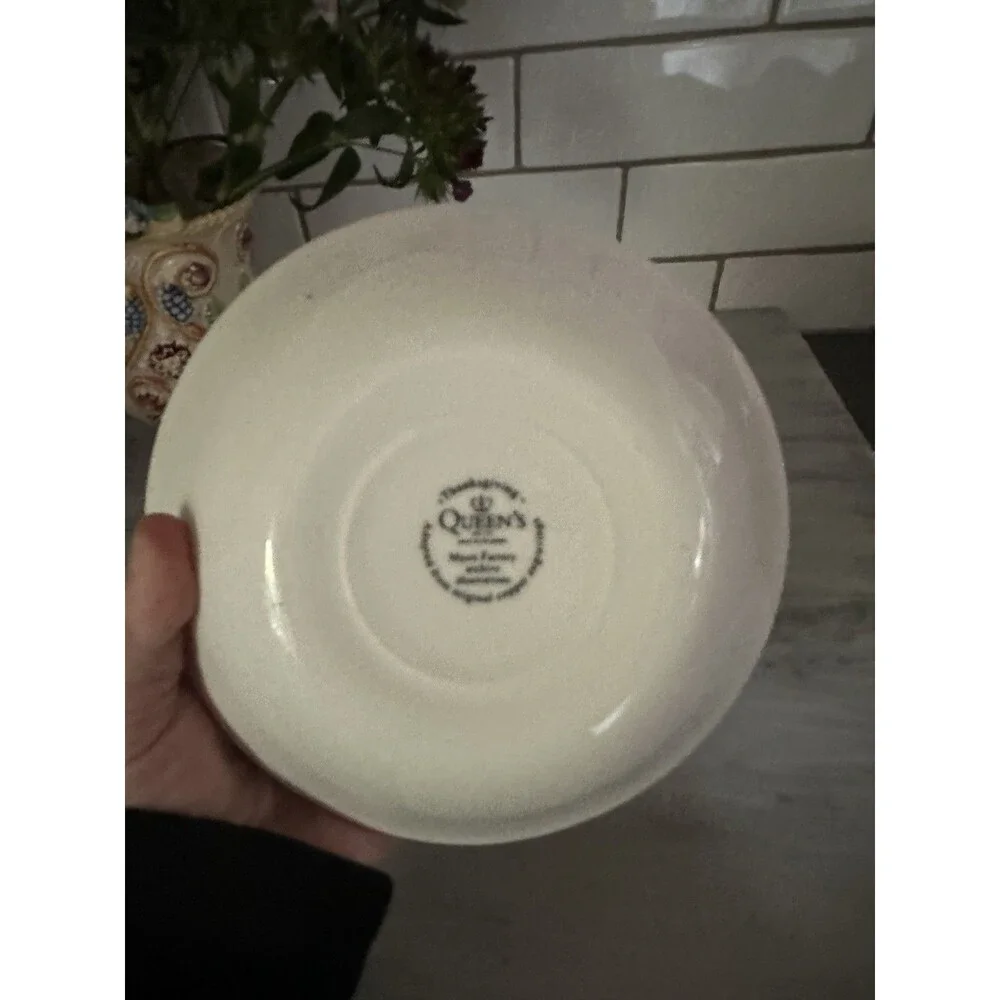 4 Queen’s Myott Thanksgiving Turkey cereal / soup bowls Myott factory Archive